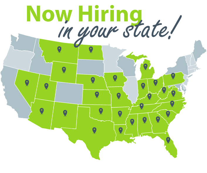 Now Hiring in your state!