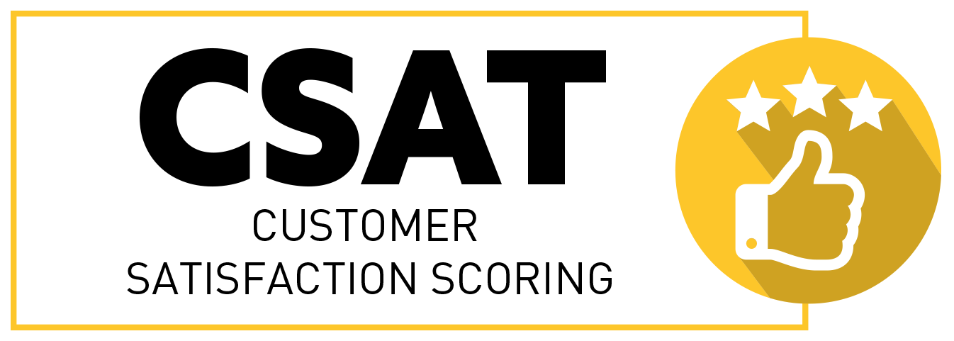 “InfoCision supervisor analyzing CSAT customer satisfaction scores to enhance service quality and improve customer experience outcomes.”